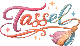 tassel সাইটের লাল গেমিং লোগো